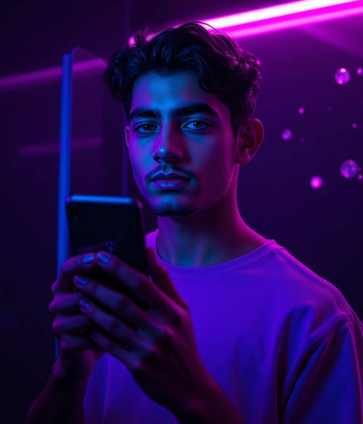 Content creator using a phone